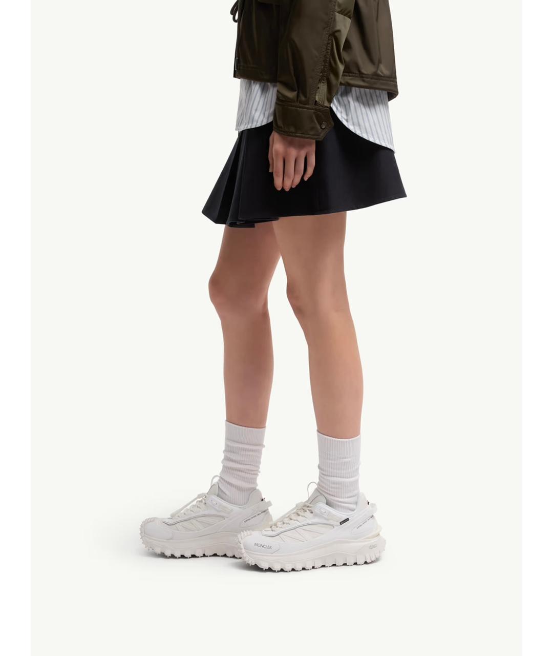 MONCLER Белые синтетические кроссовки, фото 2