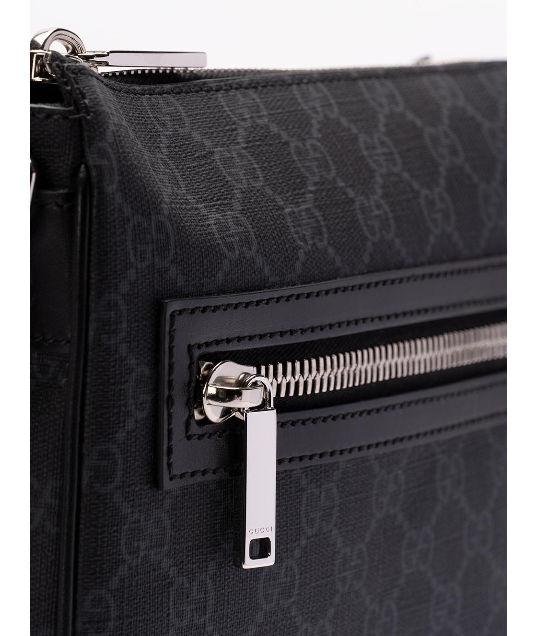 GUCCI Антрацитовая сумка на плечо, фото 4