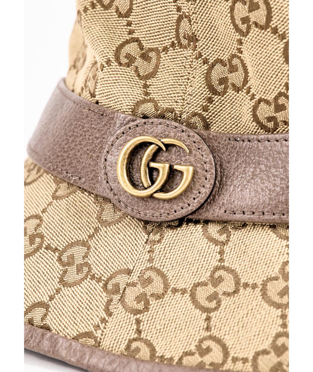 GUCCI Бежевая хлопковая панама, фото 2