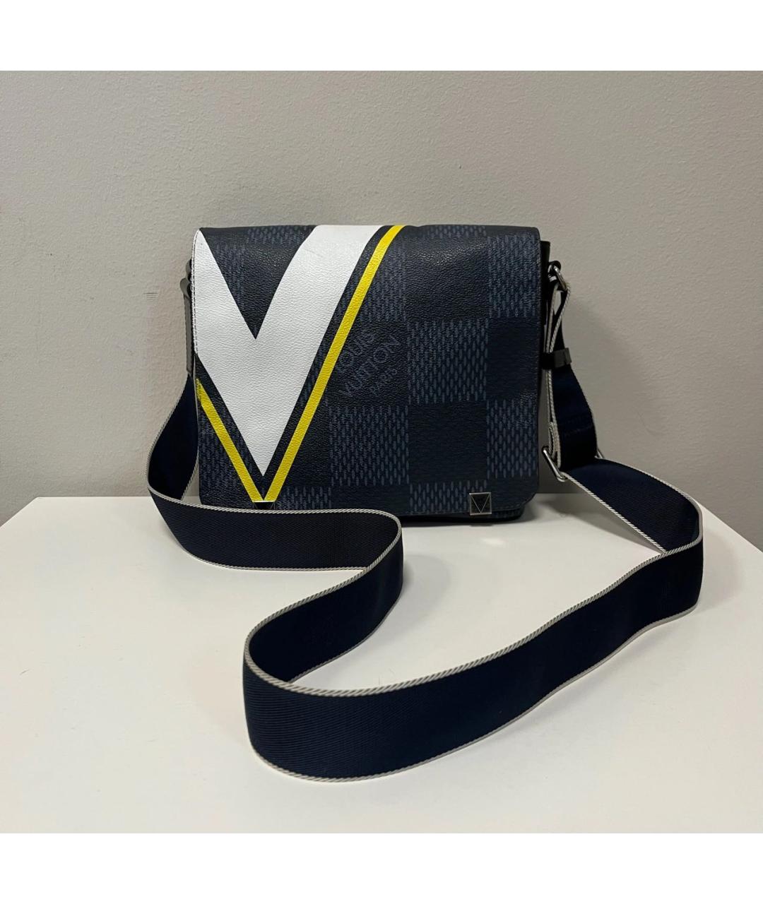 LOUIS VUITTON Антрацитовая сумка на плечо, фото 9