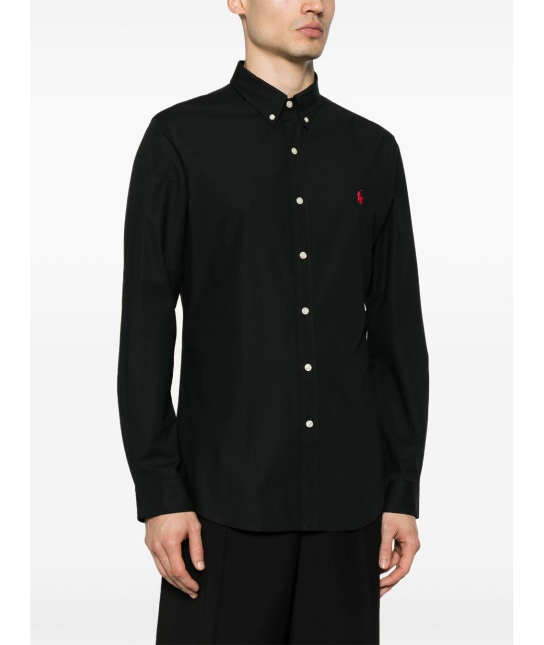 POLO RALPH LAUREN Черная хлопковая кэжуал рубашка, фото 3