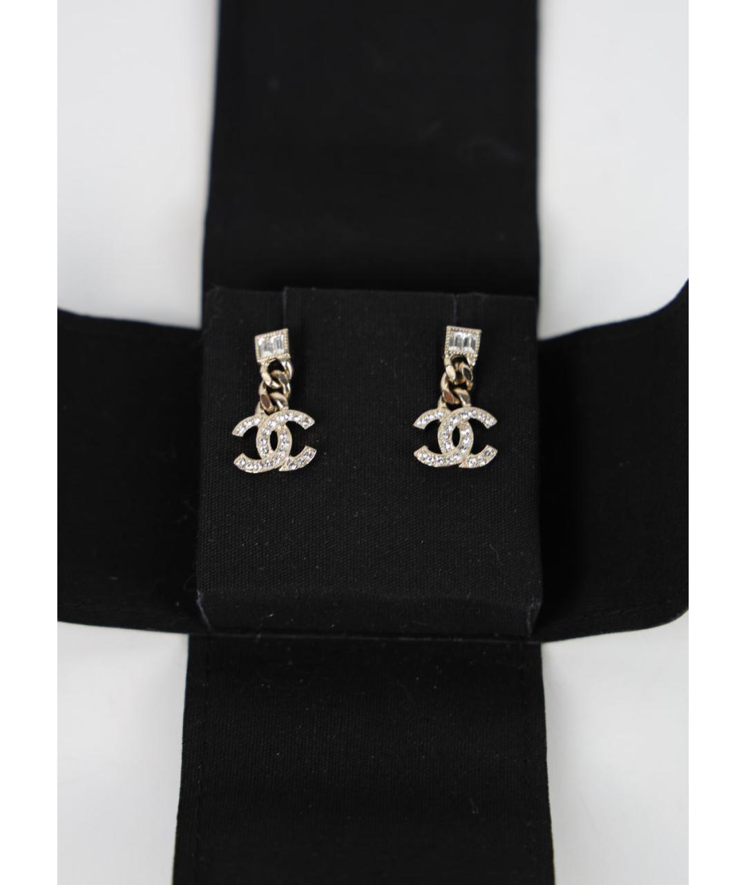 CHANEL Серебряные металлические серьги, фото 6