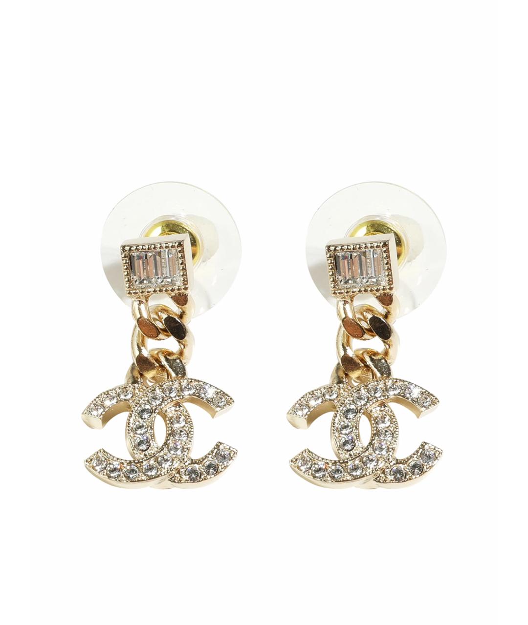 CHANEL Серебряные металлические серьги, фото 1