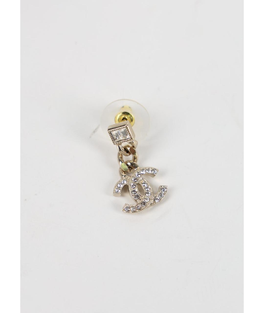 CHANEL Серебряные металлические серьги, фото 7