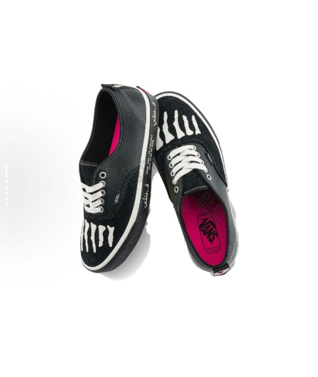 VANS Черные кожаные низкие кроссовки / кеды, фото 5