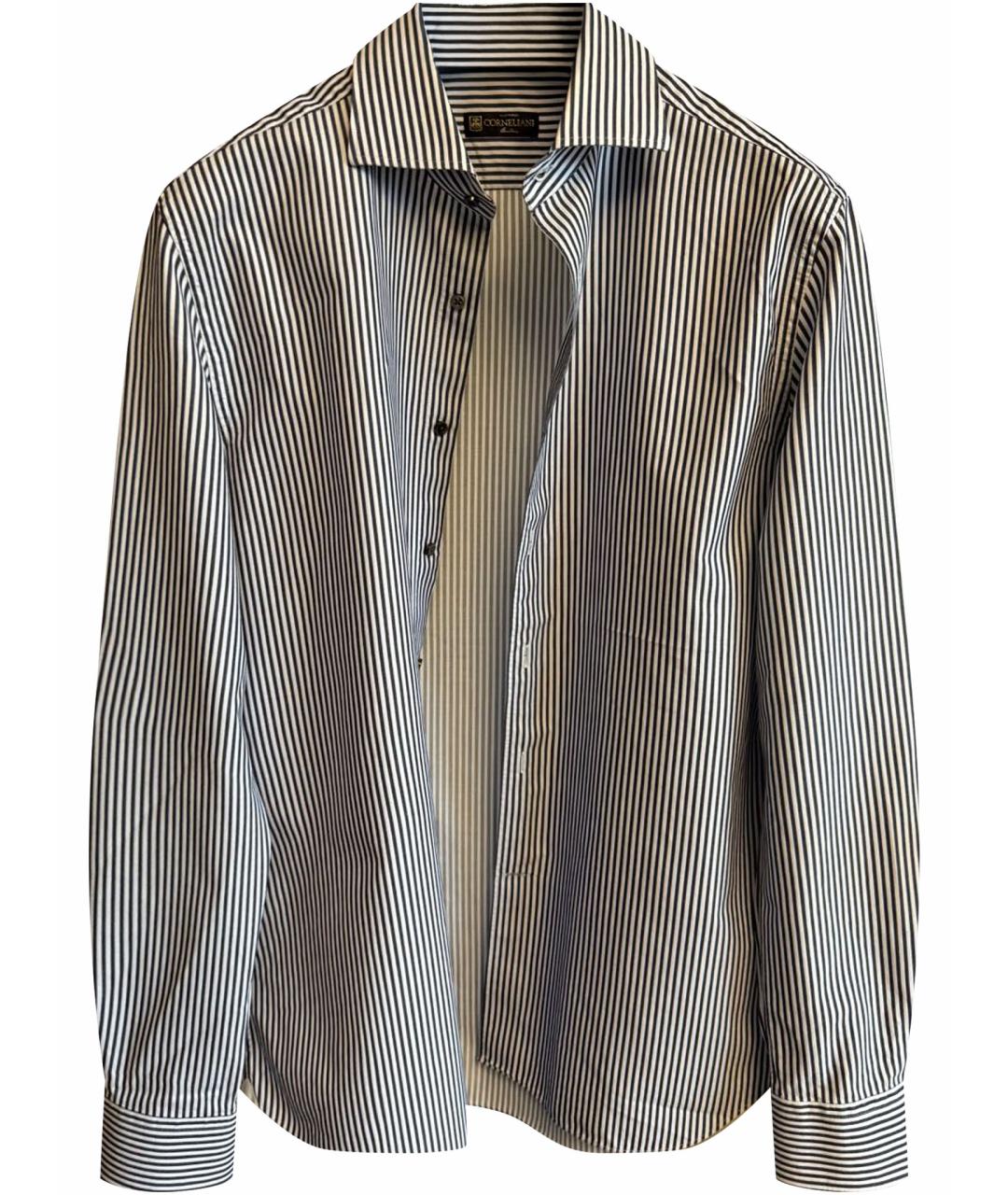 CORNELIANI Мульти хлопко-шелковая классическая рубашка, фото 1