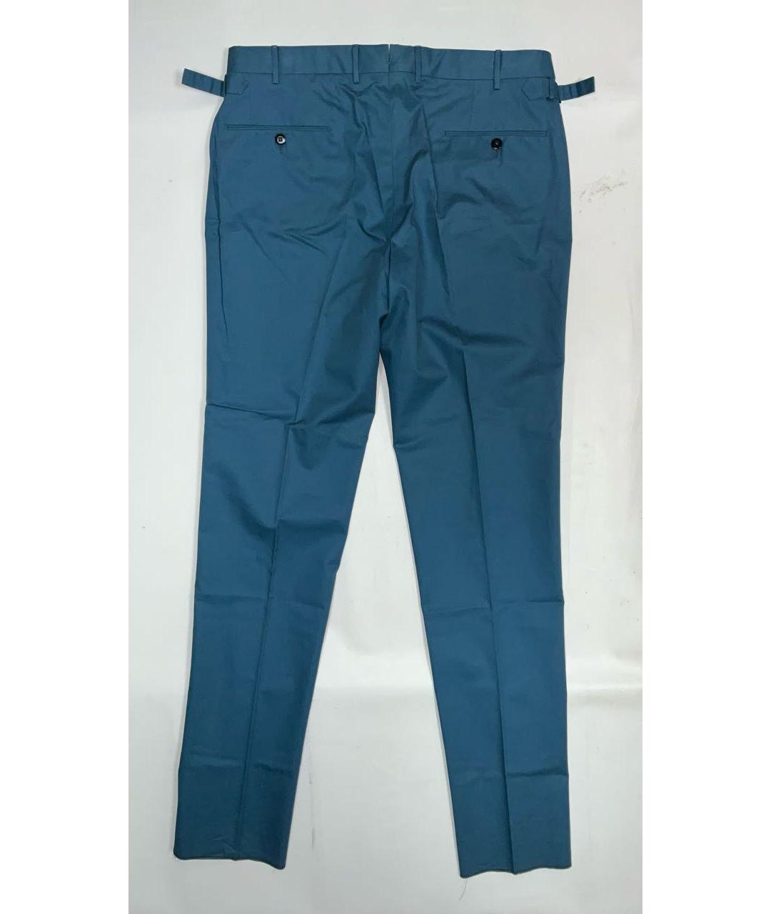ERMENEGILDO ZEGNA XXX Синие хлопковые повседневные брюки, фото 2