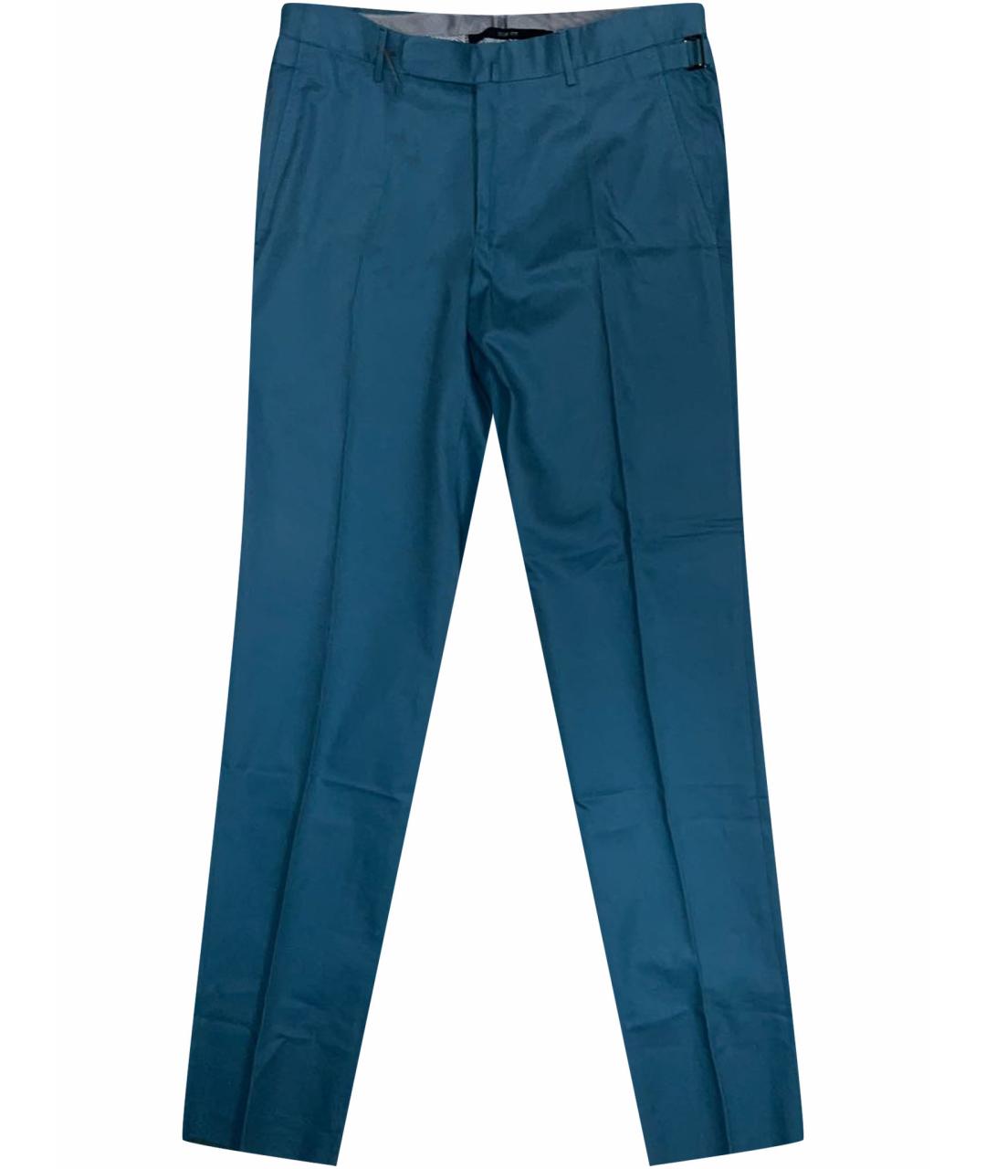 ERMENEGILDO ZEGNA XXX Синие хлопковые повседневные брюки, фото 1