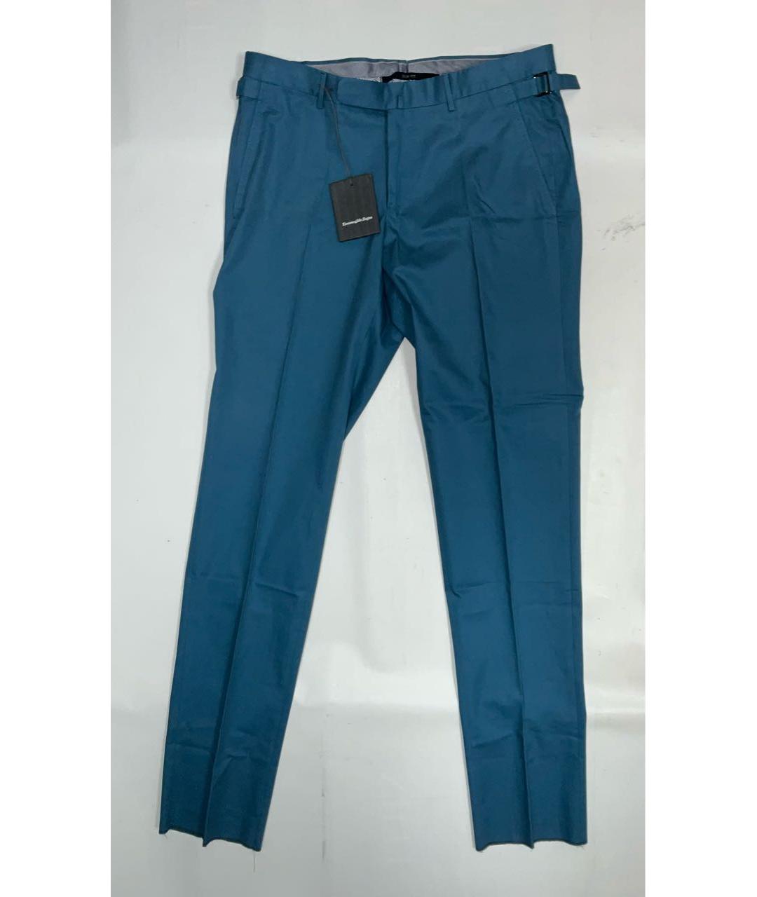 ERMENEGILDO ZEGNA XXX Синие хлопковые повседневные брюки, фото 6