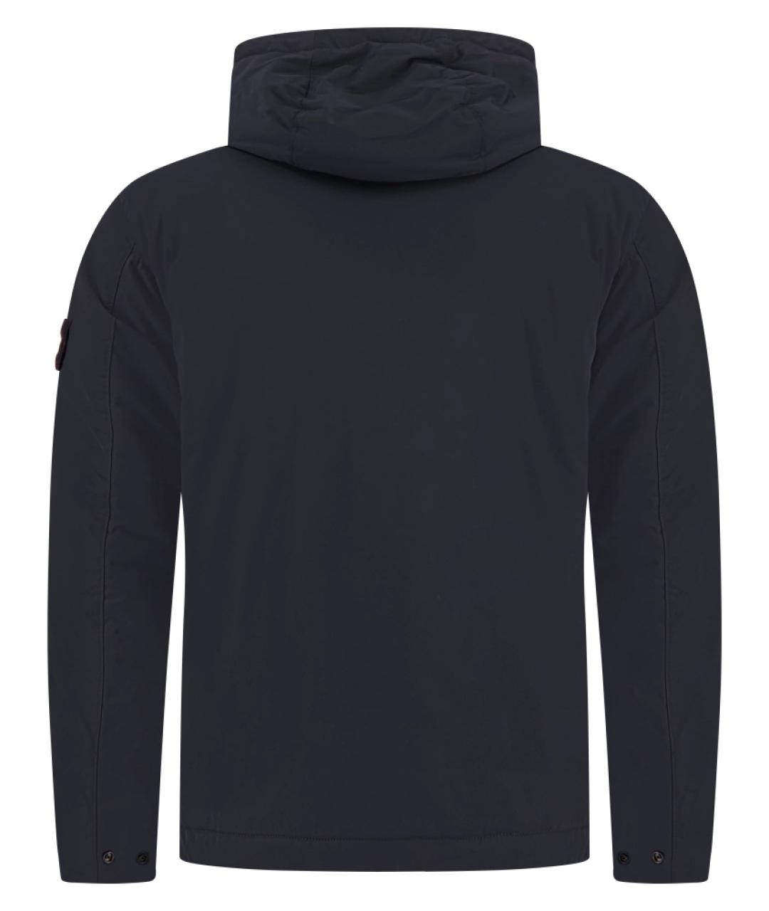 STONE ISLAND Темно-синяя полиэстеровая куртка, фото 5
