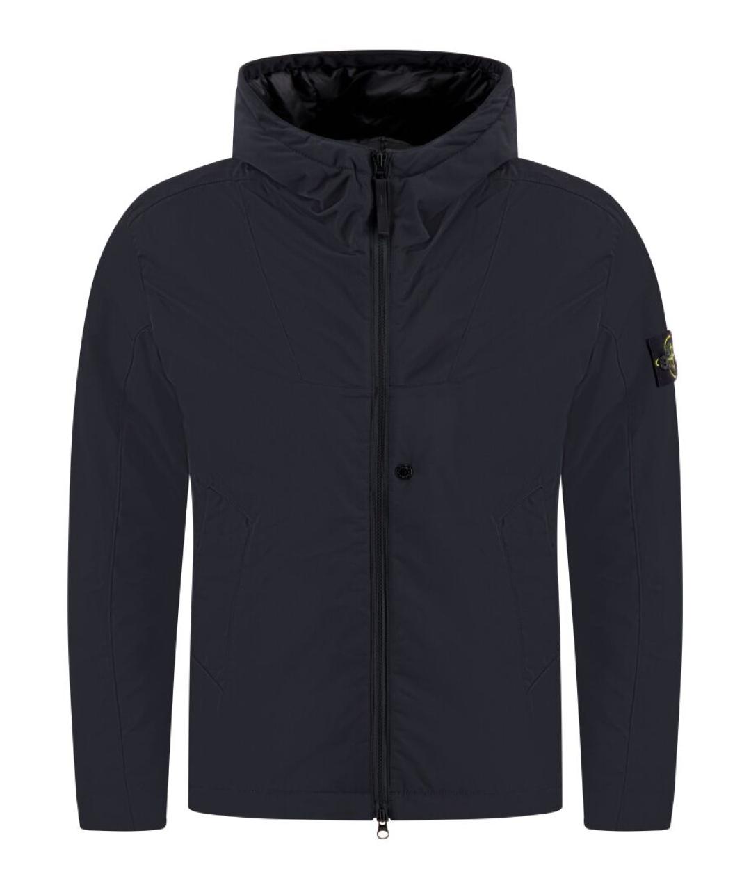 STONE ISLAND Темно-синяя полиэстеровая куртка, фото 1
