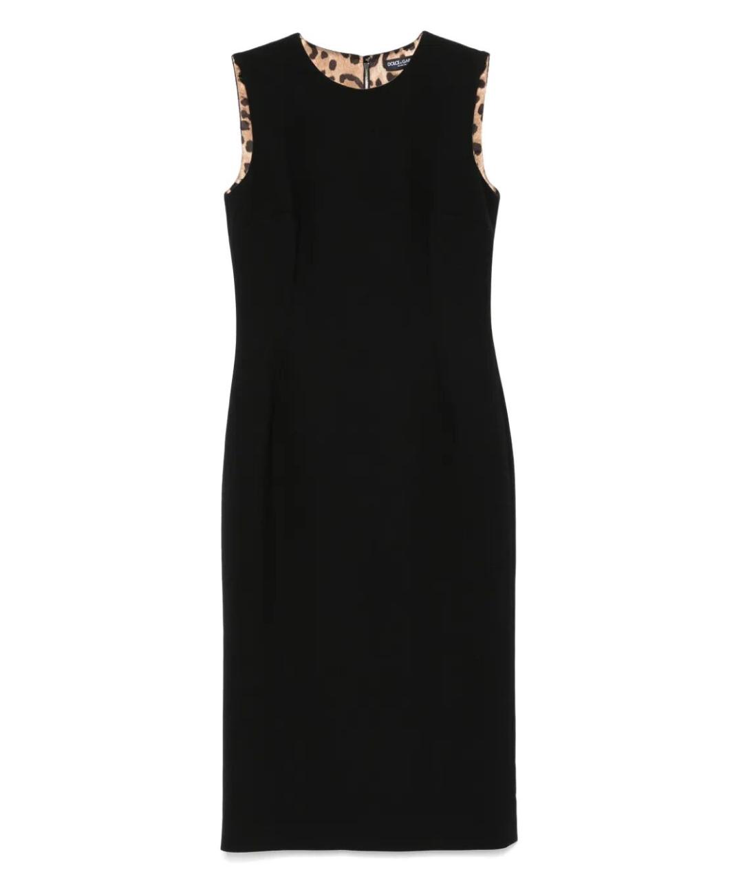 DOLCE&GABBANA Черное шерстяное платье, фото 1