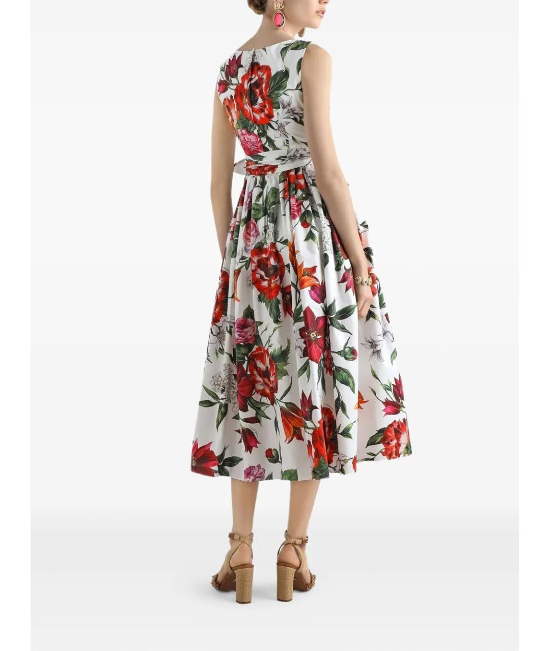 DOLCE&GABBANA Мульти хлопковое платье, фото 2