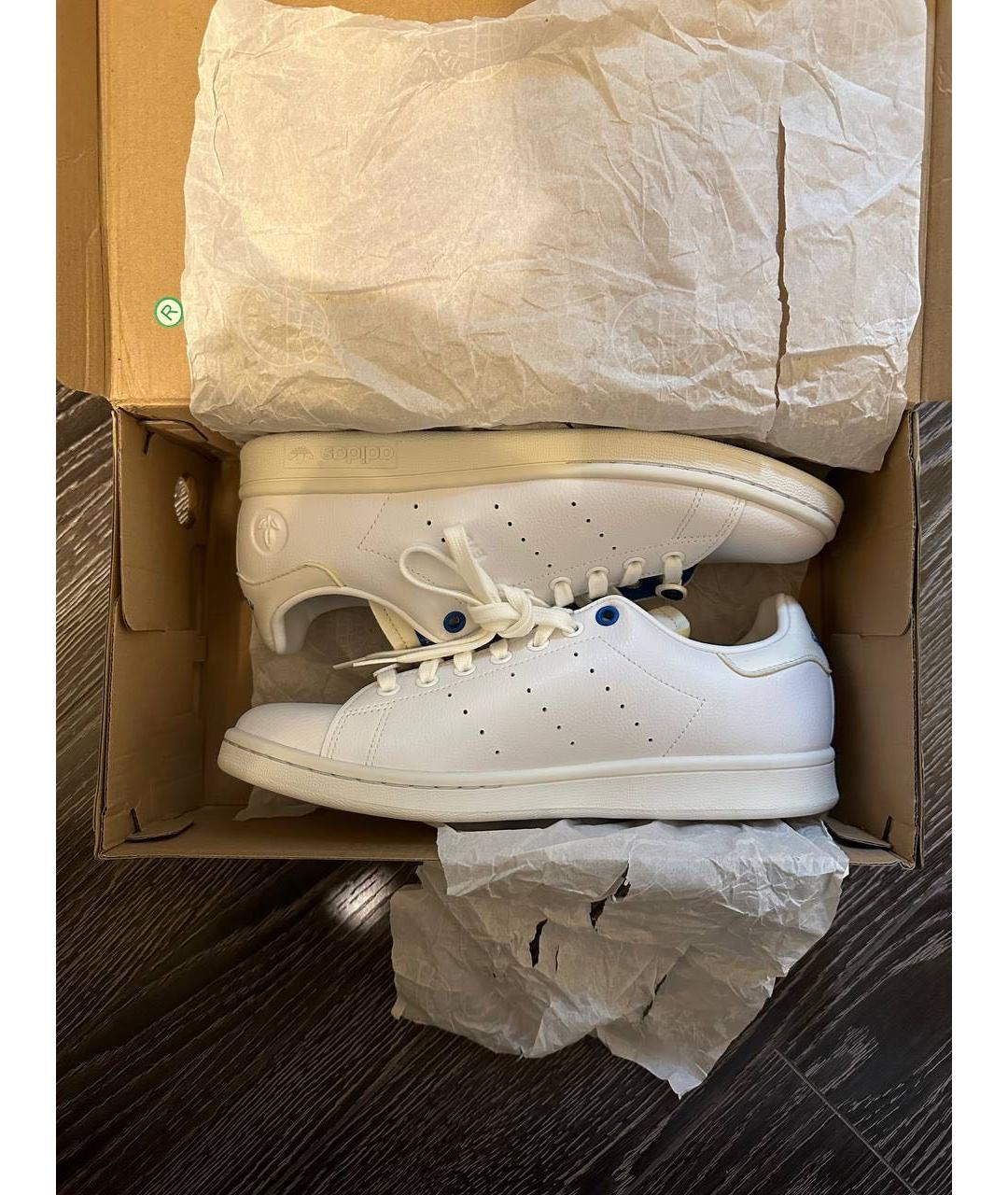 ADIDAS Белые кожаные низкие кроссовки / кеды, фото 9