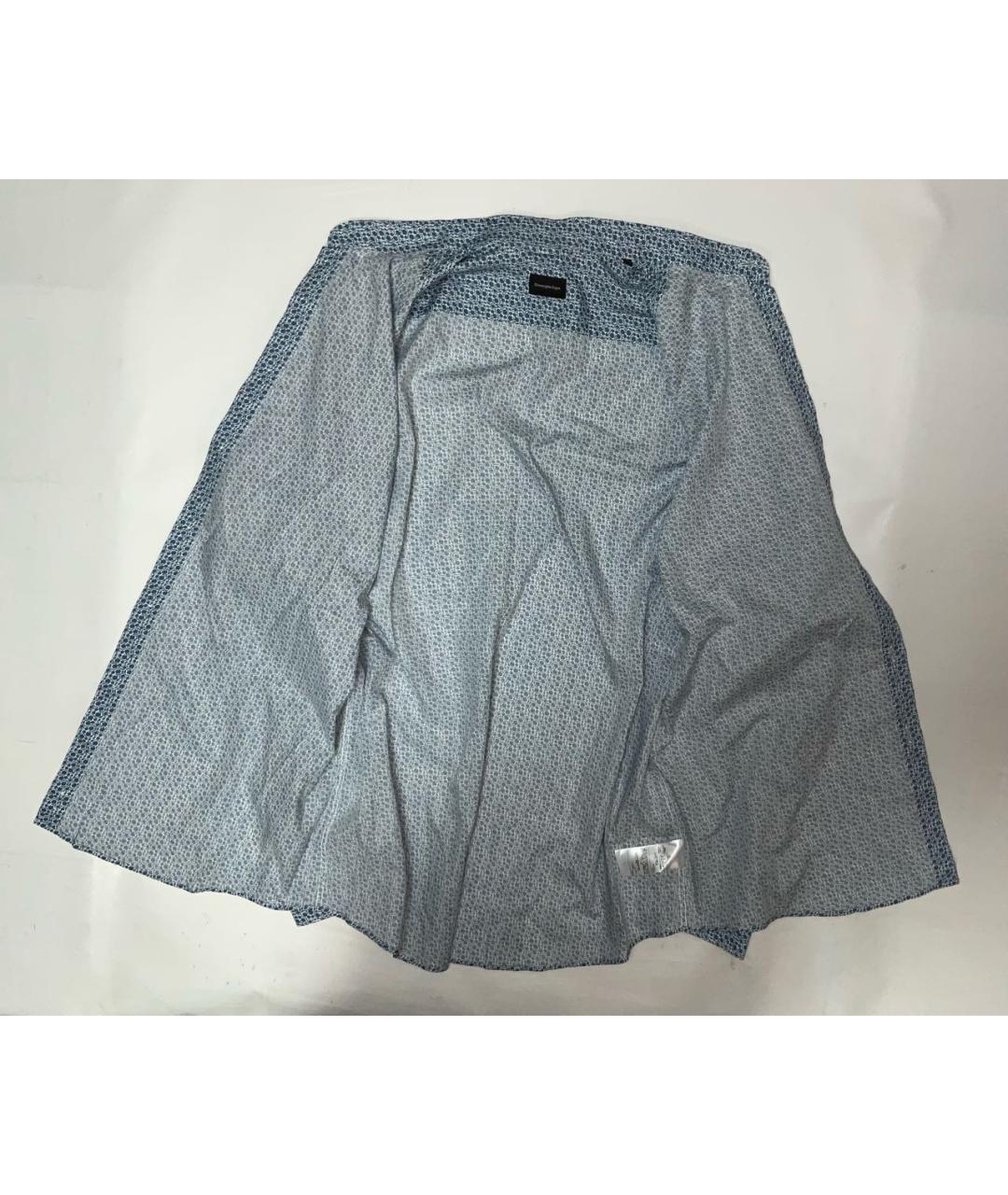 ERMENEGILDO ZEGNA XXX Голубая хлопковая классическая рубашка, фото 5