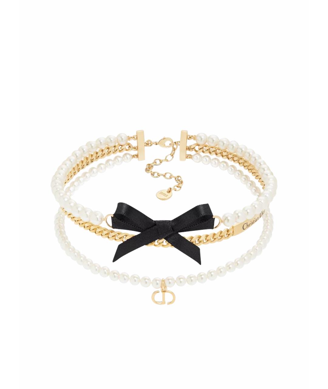 CHRISTIAN DIOR Золотой чокер, фото 1