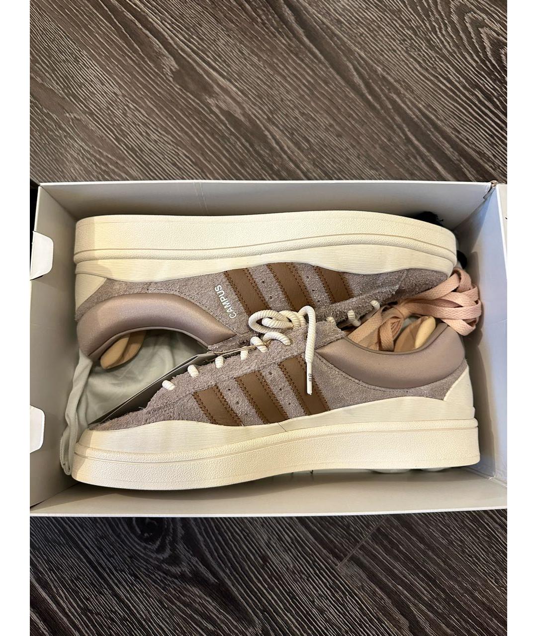 ADIDAS Коричневые замшевые низкие кроссовки / кеды, фото 7