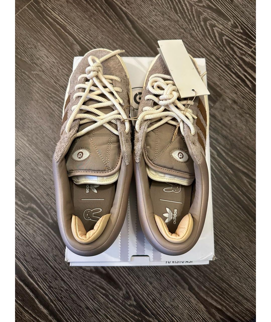 ADIDAS Коричневые замшевые низкие кроссовки / кеды, фото 4