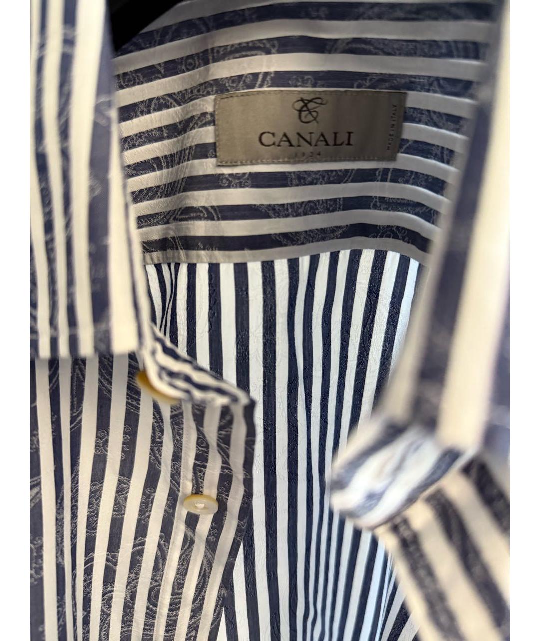 CANALI Мульти хлопко-шелковая кэжуал рубашка, фото 3