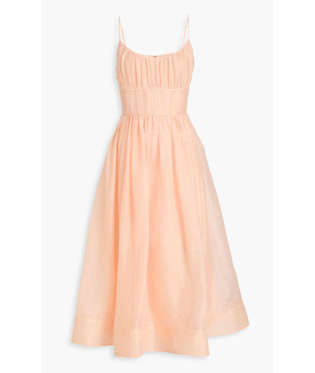 ZIMMERMANN Коралловое коктейльное платье, фото 9