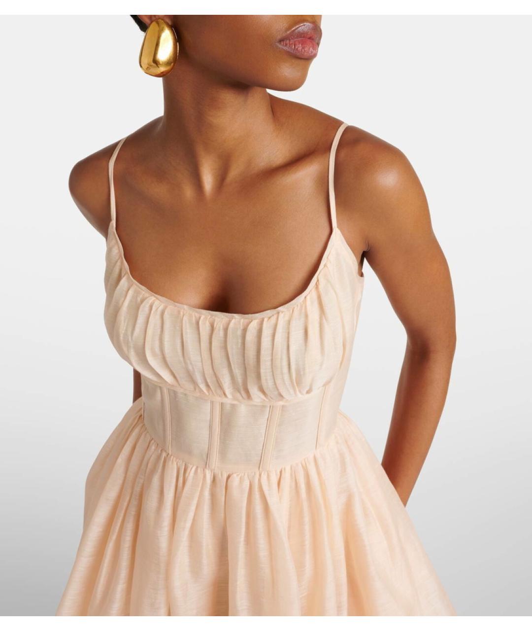 ZIMMERMANN Коралловое коктейльное платье, фото 4