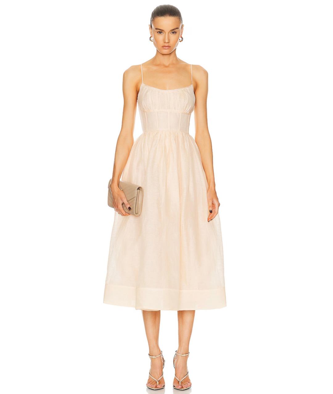 ZIMMERMANN Коралловое коктейльное платье, фото 6