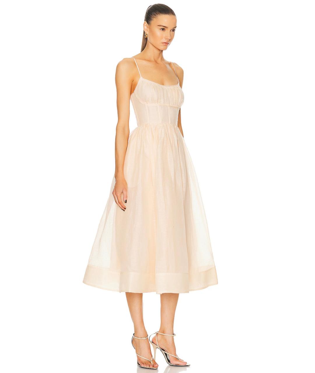 ZIMMERMANN Коралловое коктейльное платье, фото 7