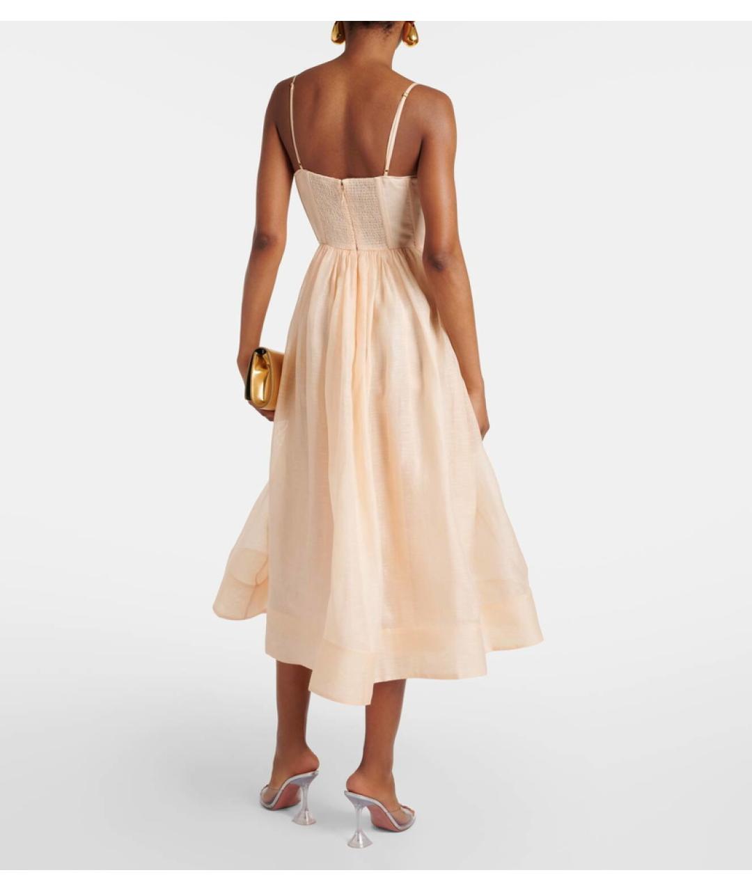 ZIMMERMANN Коралловое коктейльное платье, фото 3