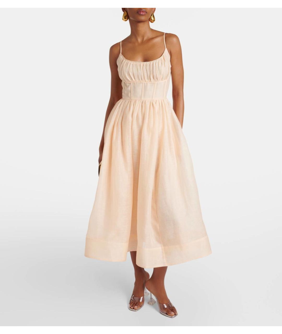 ZIMMERMANN Коралловое коктейльное платье, фото 2