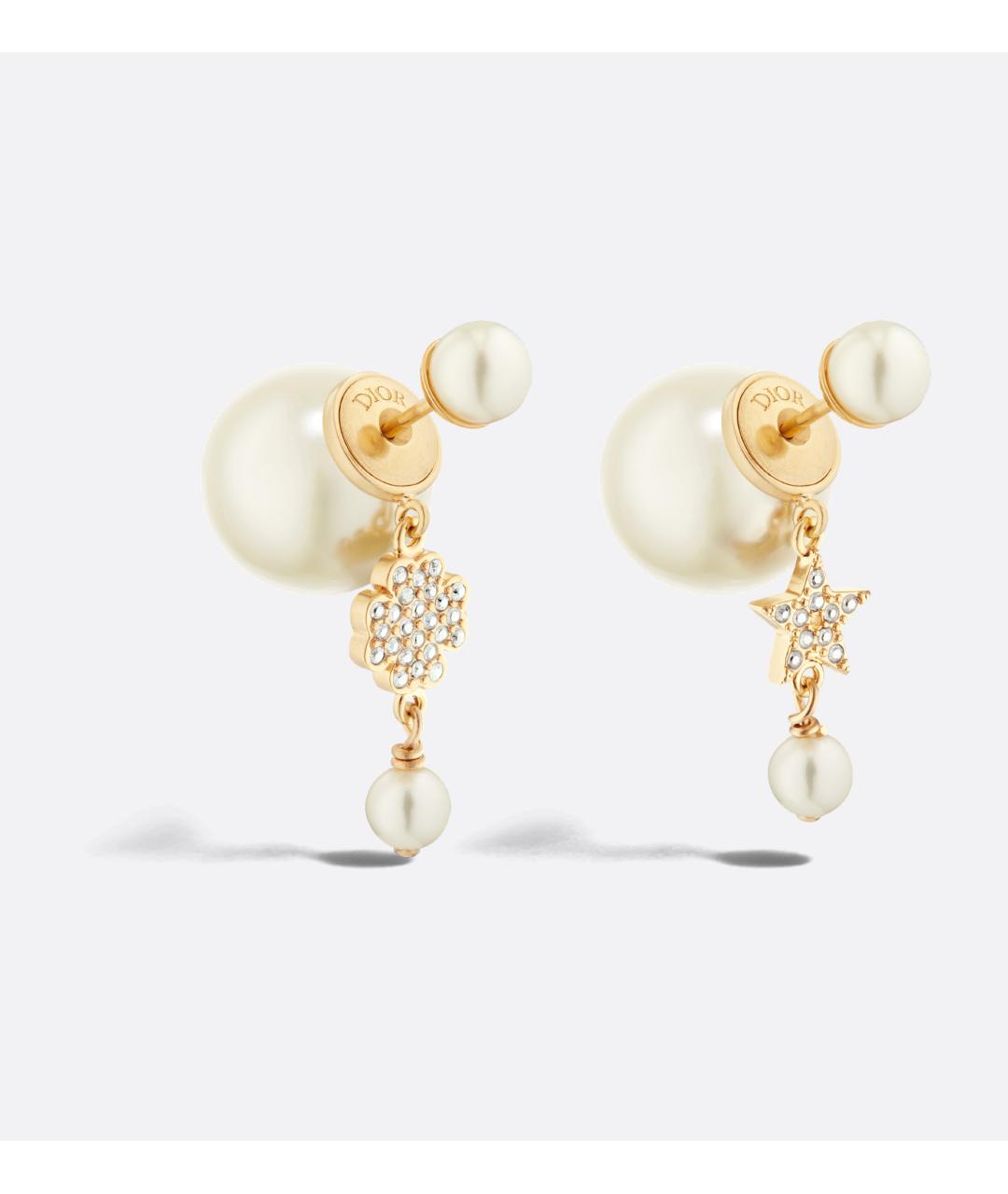 CHRISTIAN DIOR Золотые жемчужные серьги, фото 4