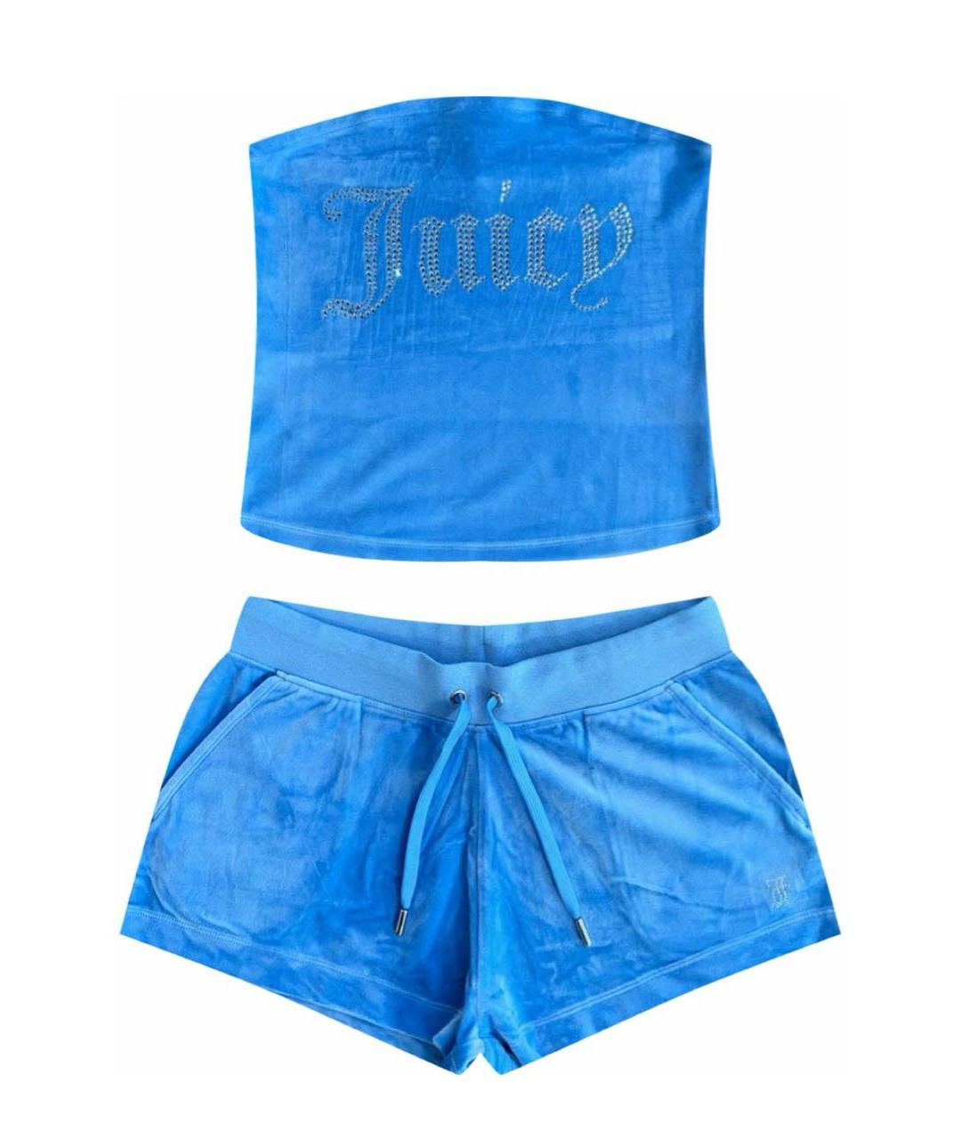 JUICY COUTURE Голубой полиэстеровый костюм с брюками, фото 1