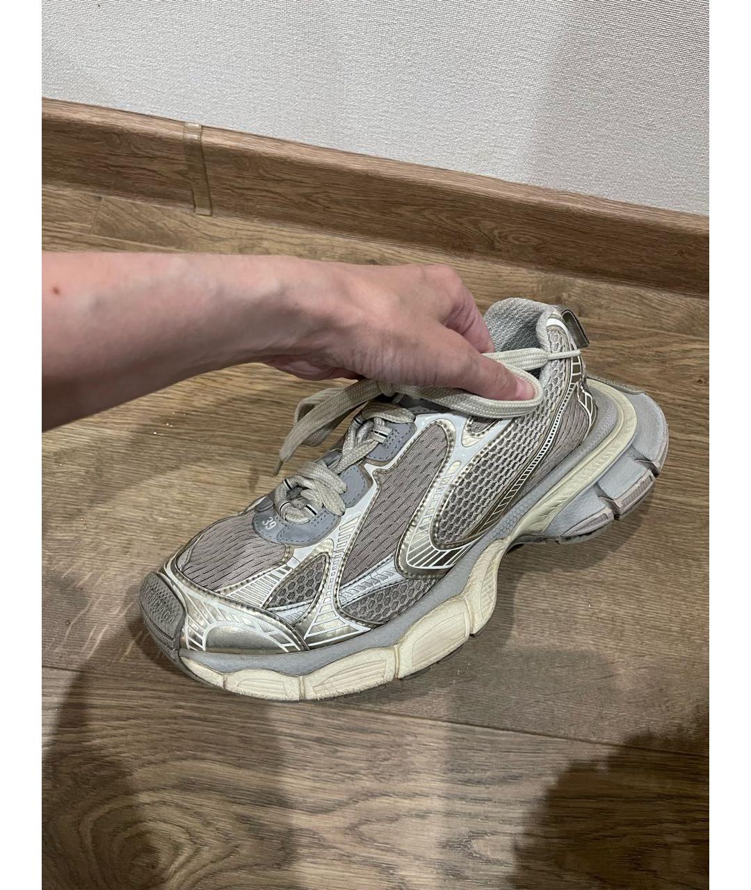 BALENCIAGA Серые кроссовки, фото 6