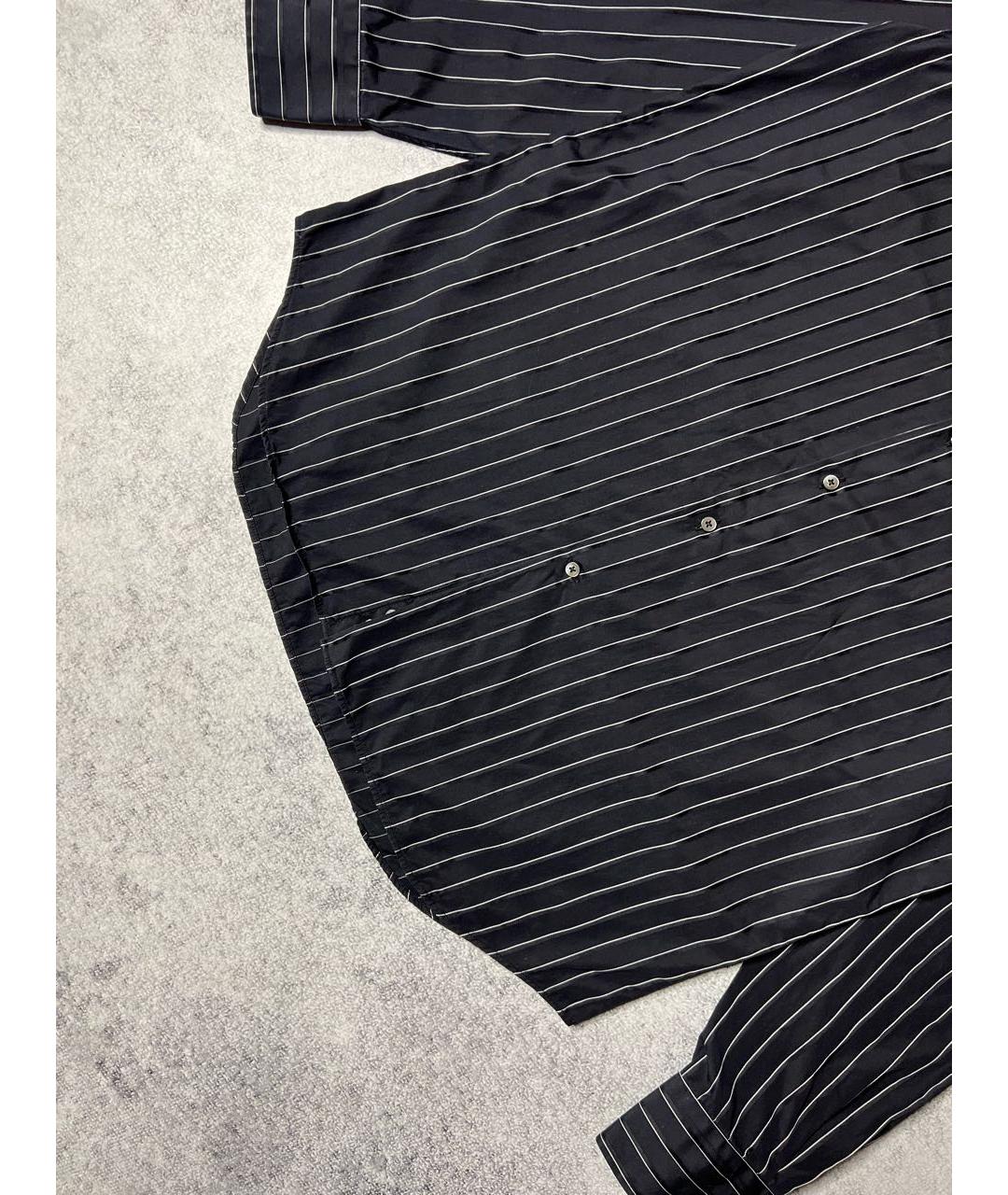 CANALI Черная хлопковая классическая рубашка, фото 5