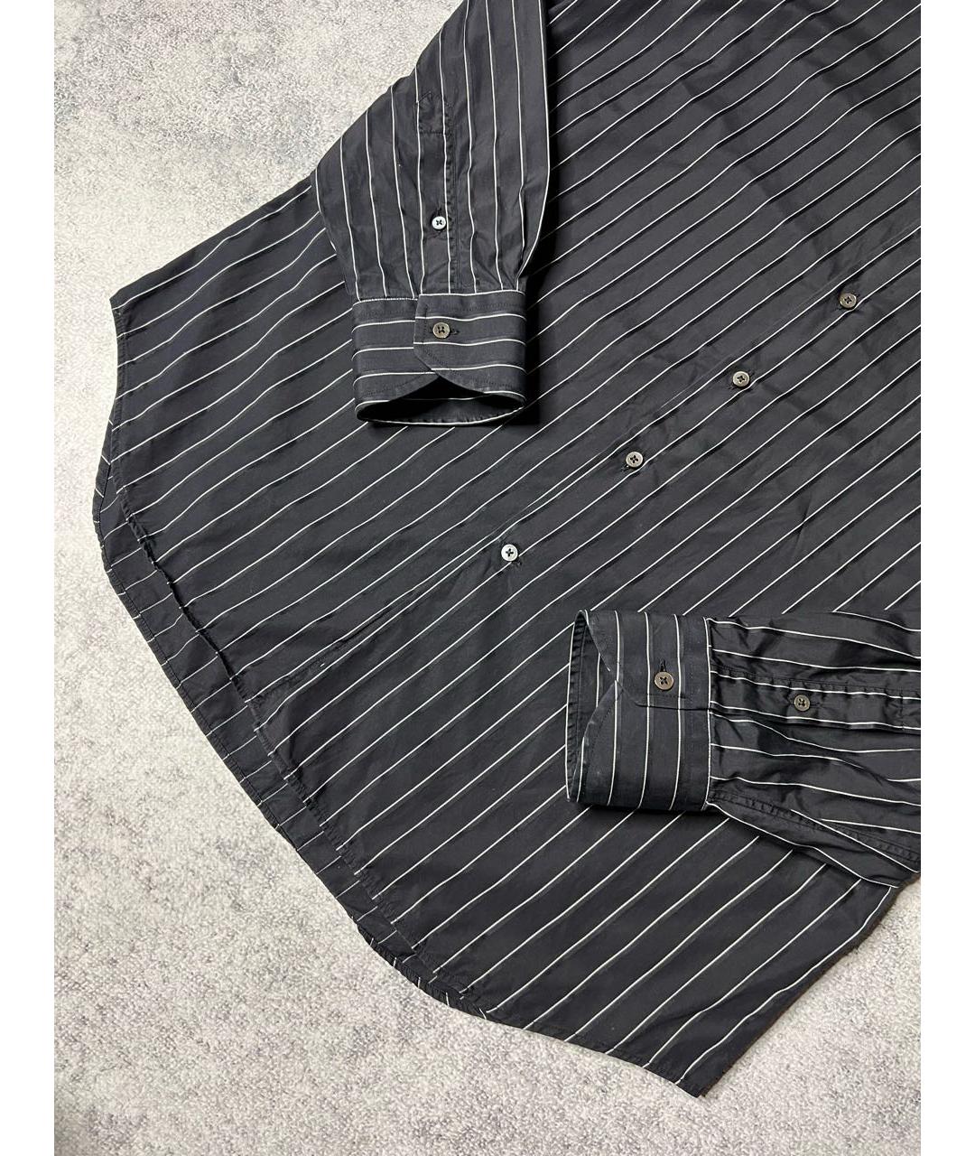 CANALI Черная хлопковая классическая рубашка, фото 6