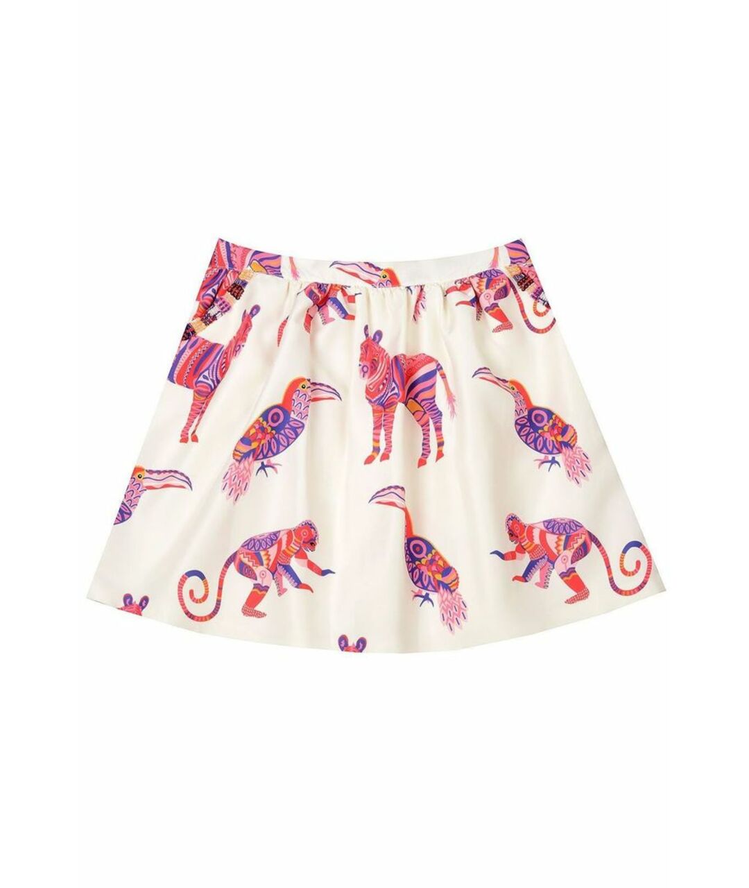 MSGM KIDS Розовая полиэстеровая юбка, фото 1