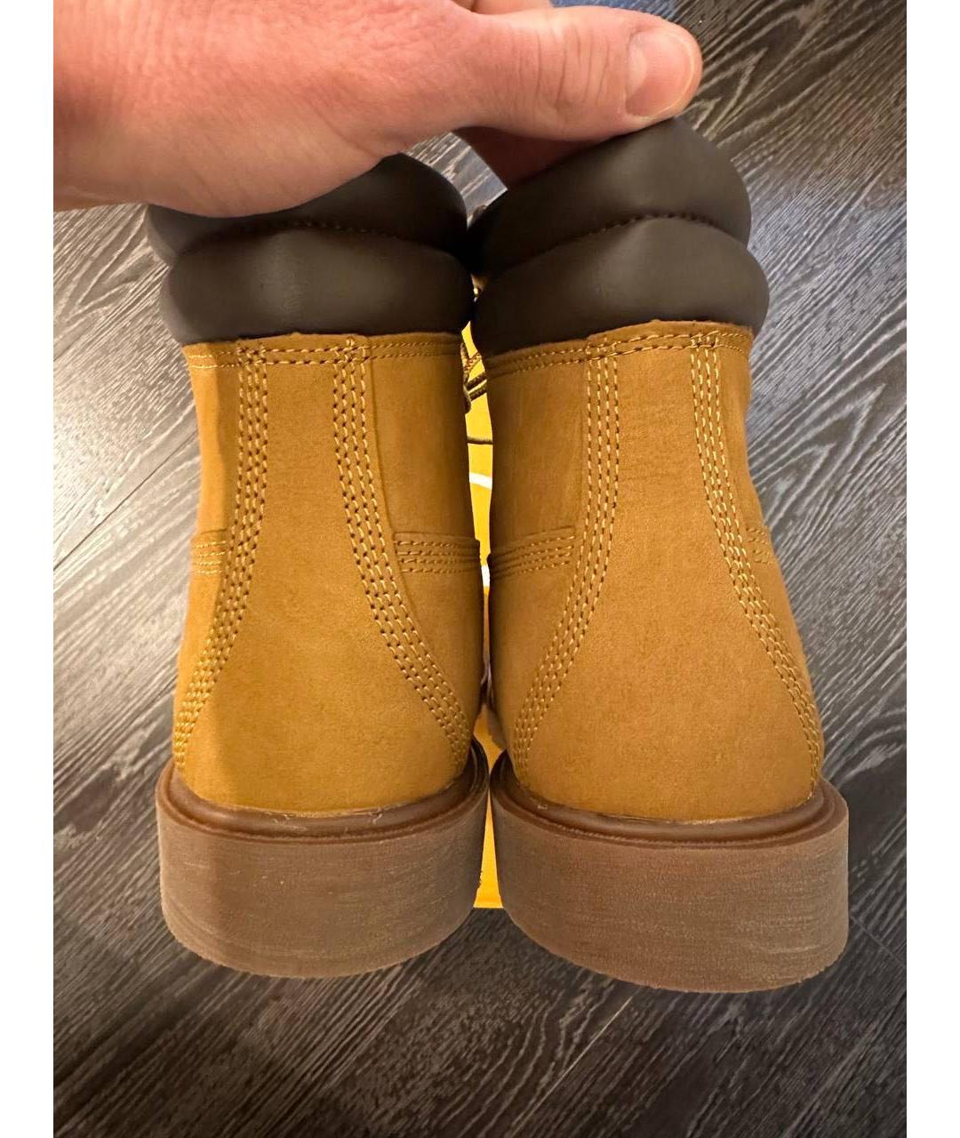 TIMBERLAND Коричневые нубуковые высокие ботинки, фото 5