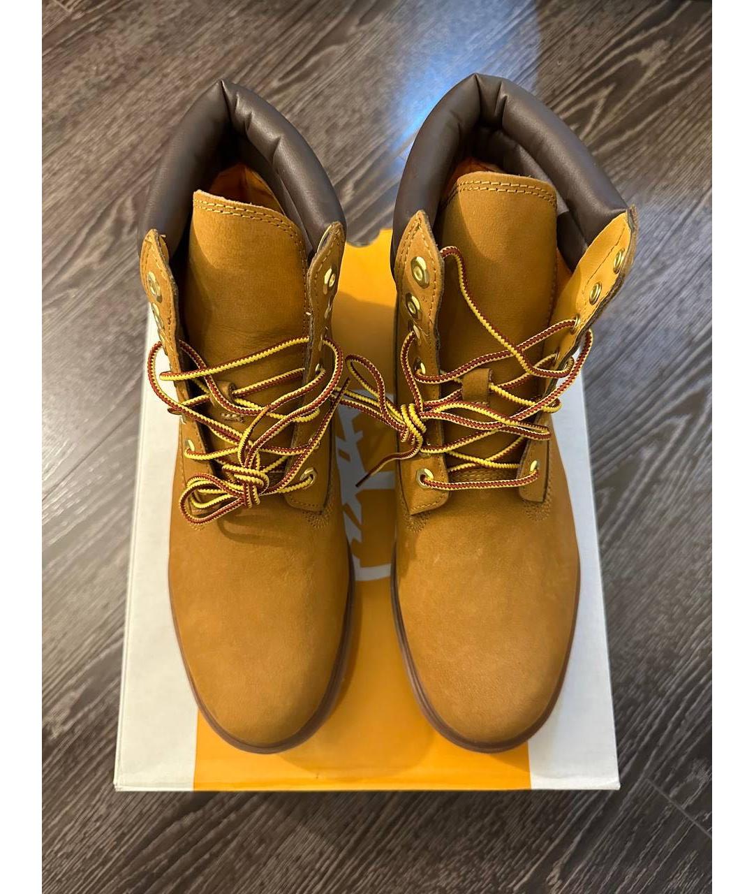 TIMBERLAND Коричневые нубуковые высокие ботинки, фото 3