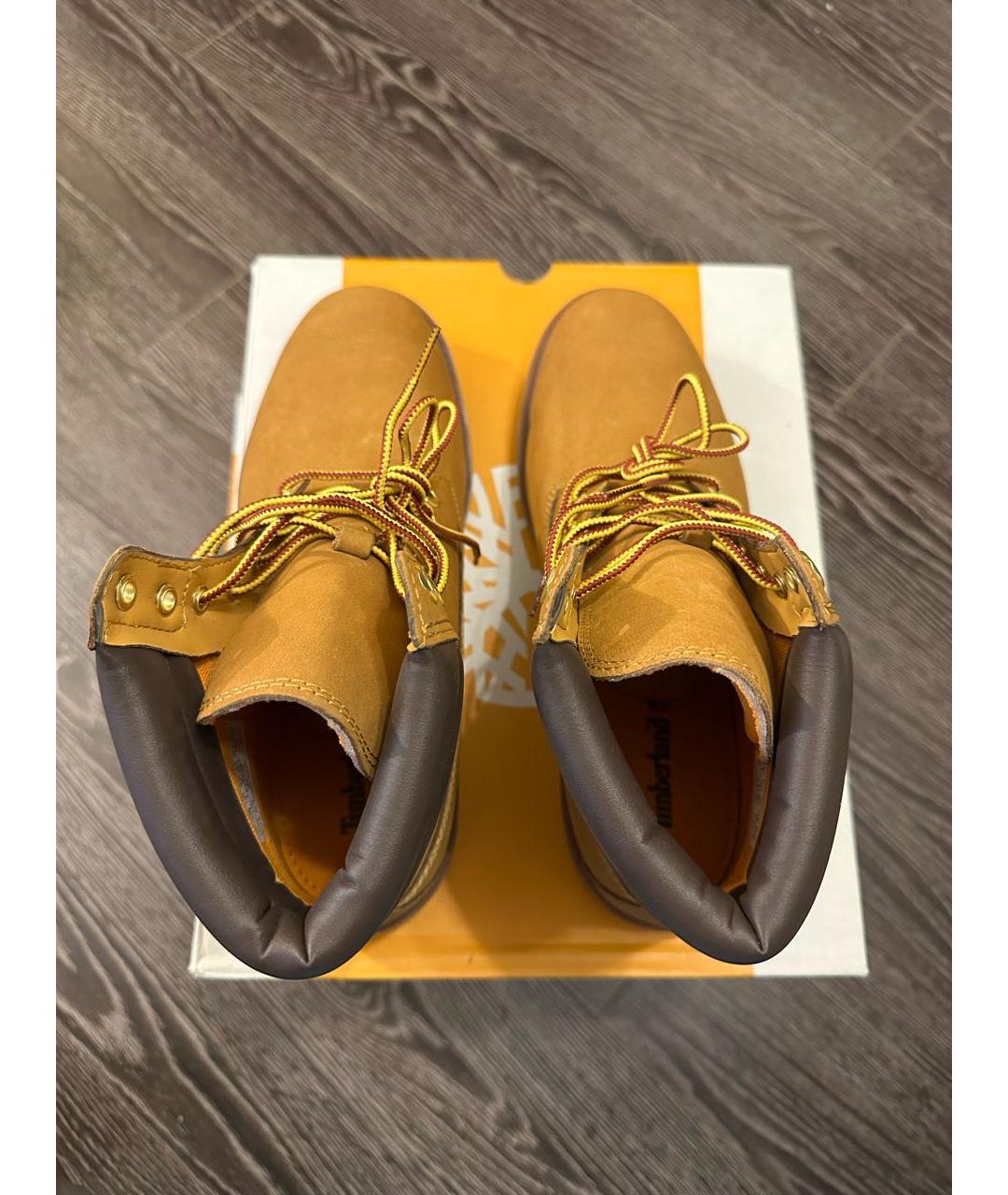 TIMBERLAND Коричневые нубуковые высокие ботинки, фото 4