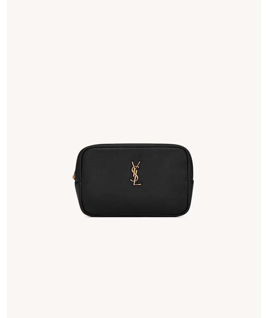 SAINT LAURENT Черная косметичка, фото 5