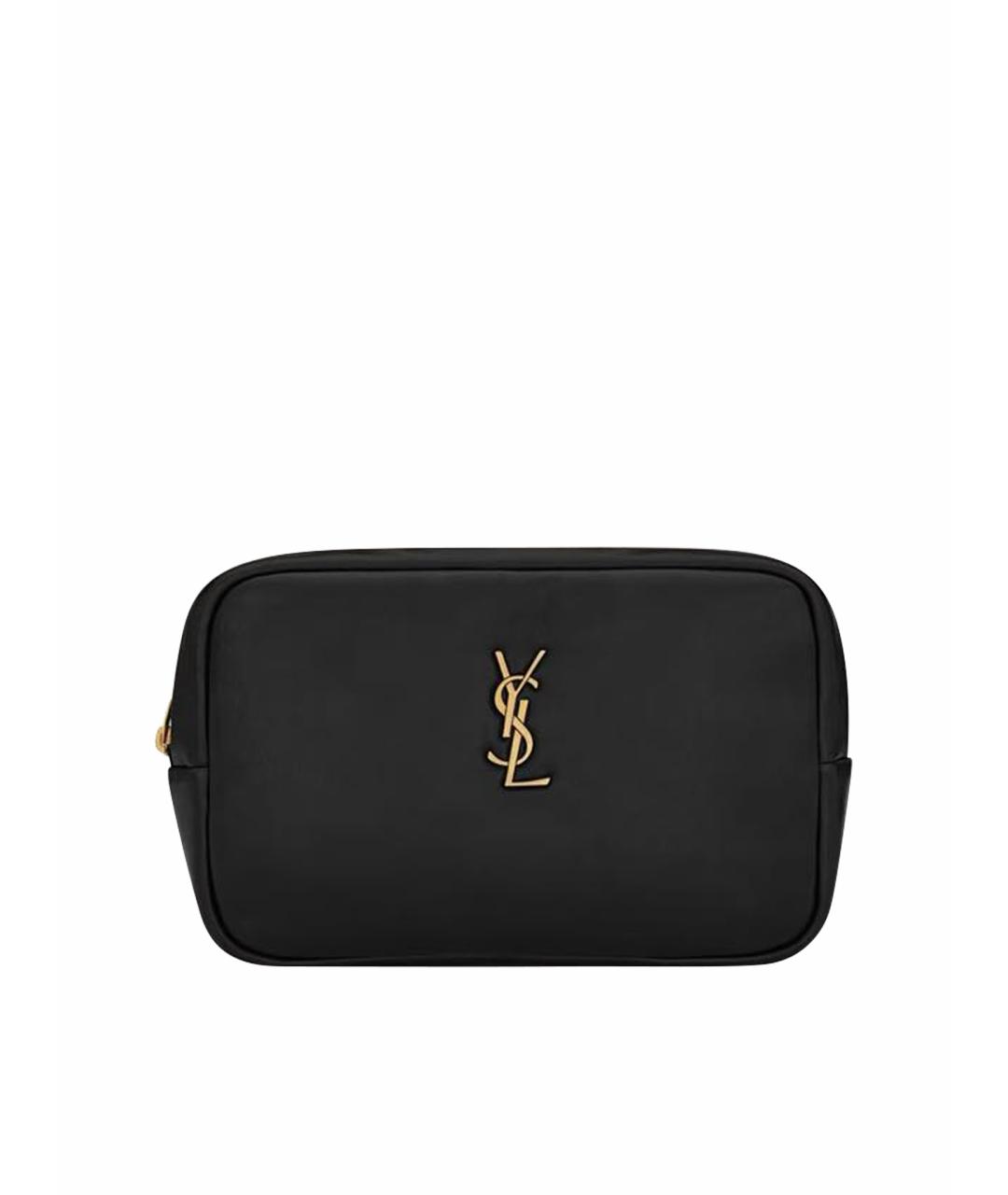 SAINT LAURENT Черная косметичка, фото 1