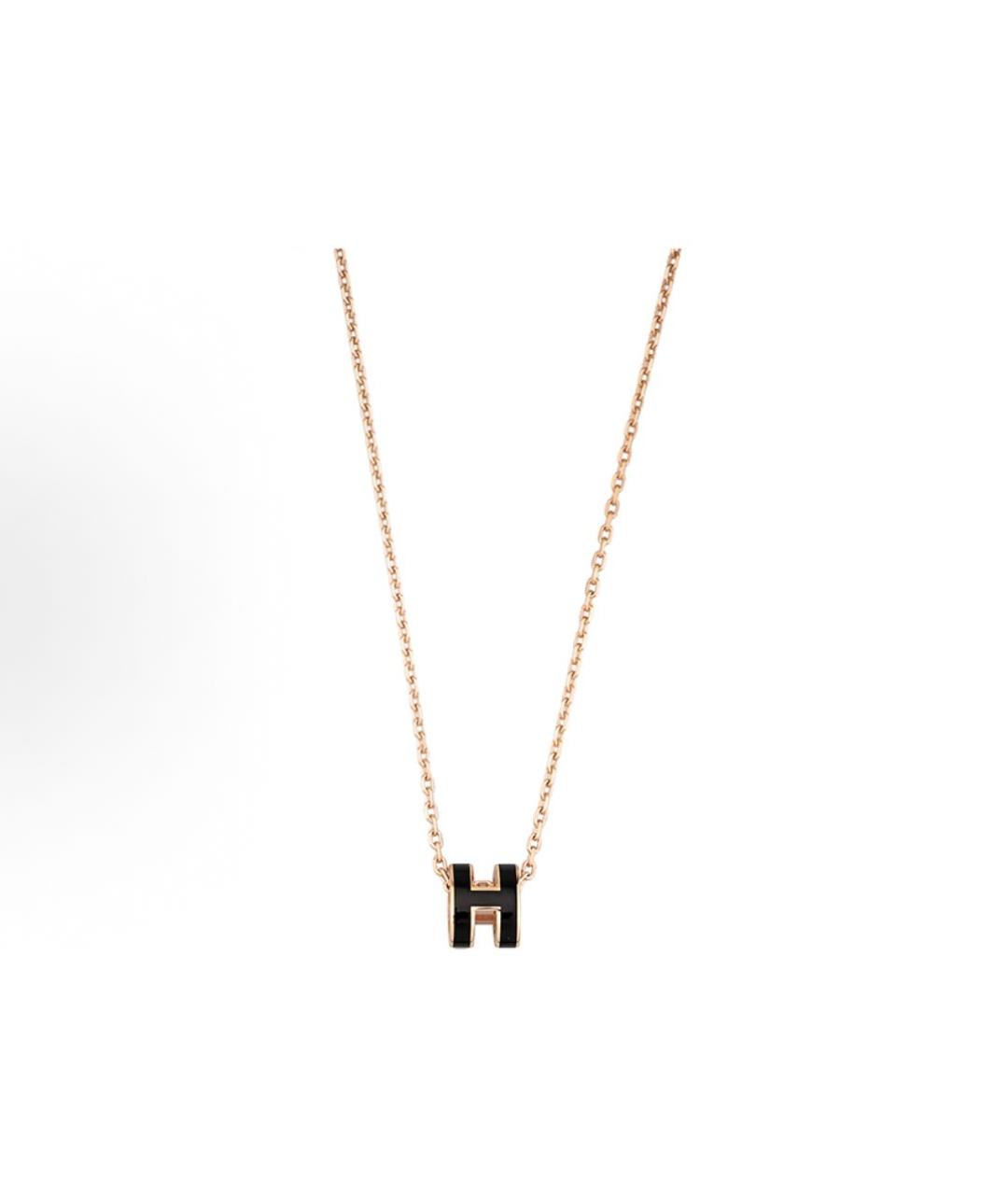 HERMES Черная металлическая подвеска, фото 2