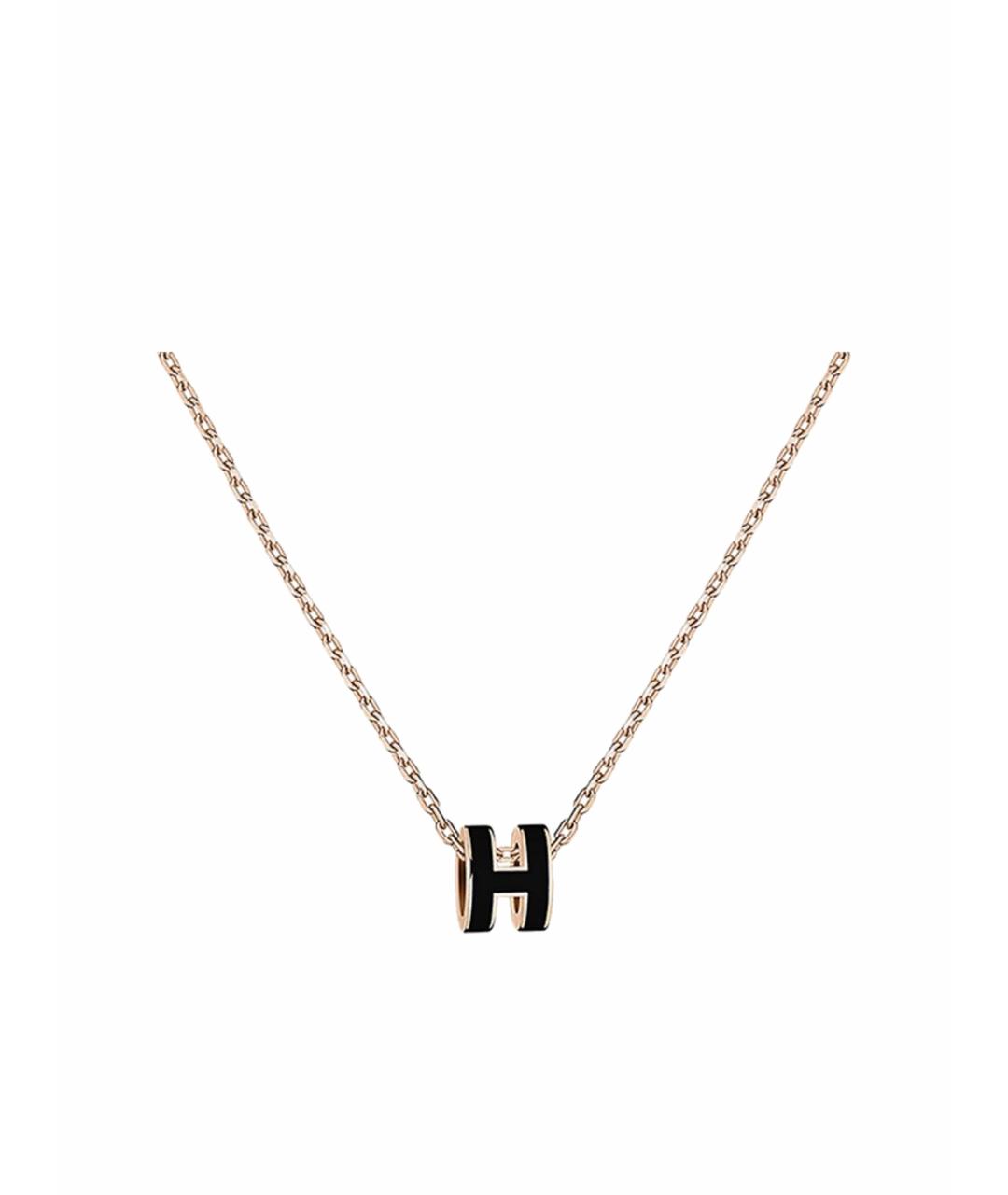 HERMES Черная металлическая подвеска, фото 1