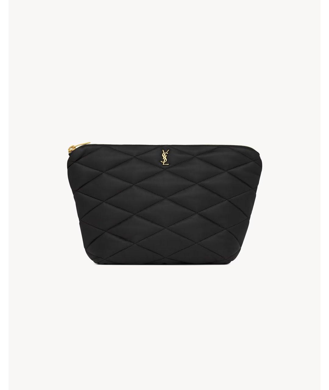 SAINT LAURENT Черная косметичка, фото 5