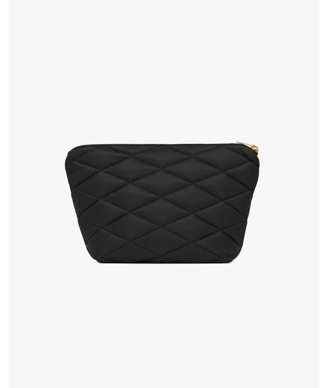 SAINT LAURENT Черная косметичка, фото 2