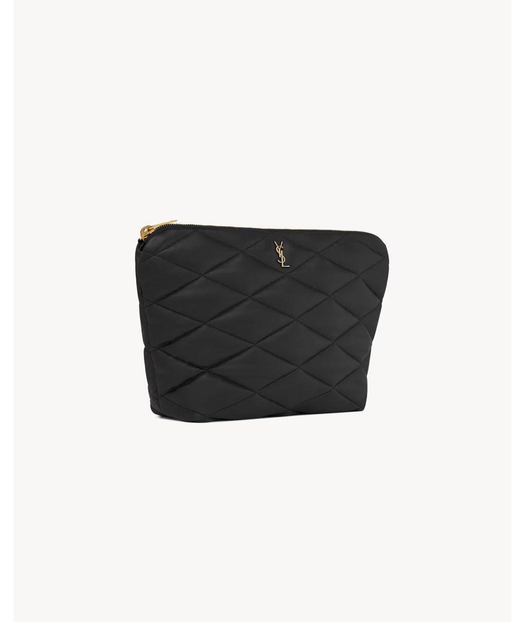 SAINT LAURENT Черная косметичка, фото 4