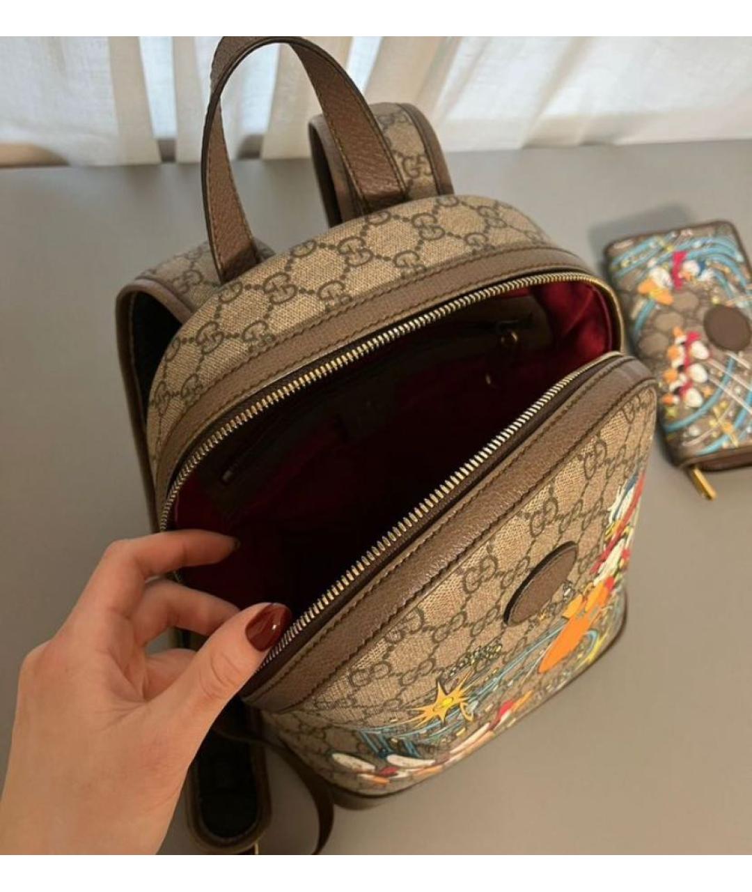 GUCCI Бежевый рюкзак, фото 6