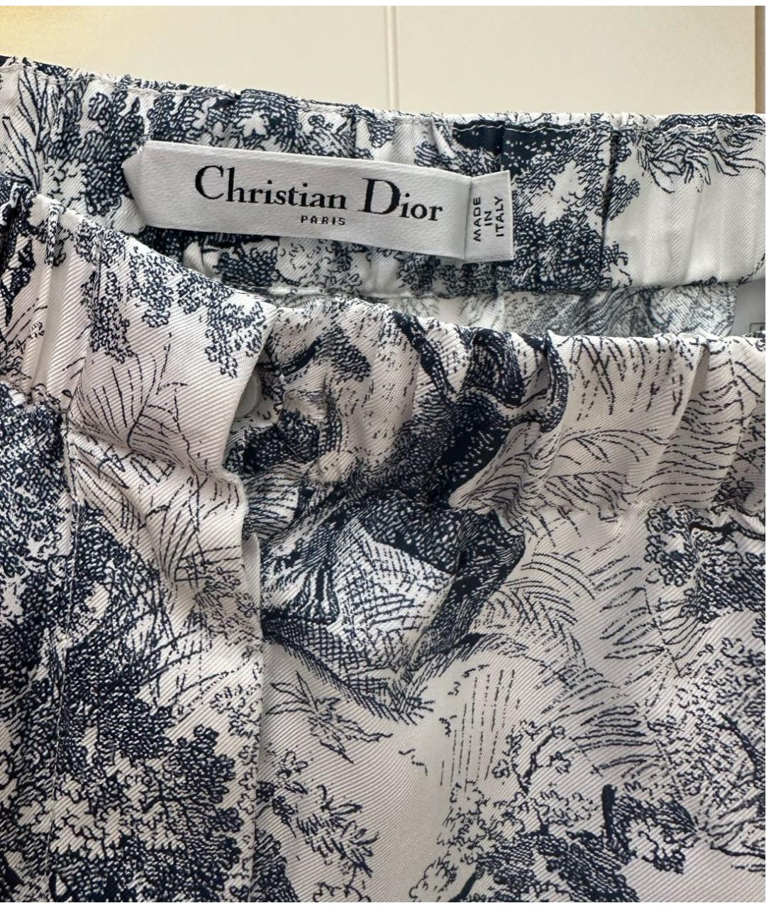 CHRISTIAN DIOR Белый шелковый костюм с брюками, фото 5