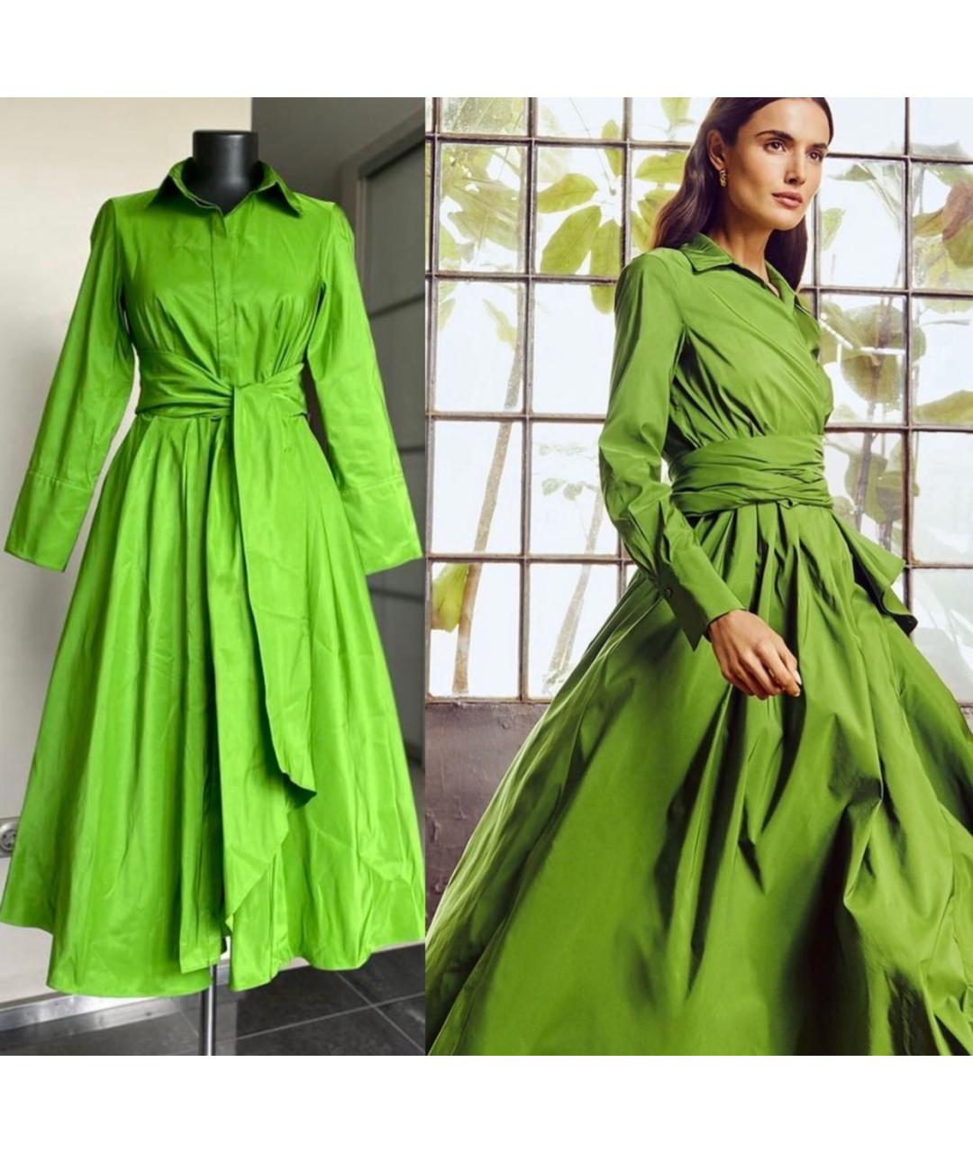 CAROLINA HERRERA Зеленые полиэстеровое повседневное платье, фото 4