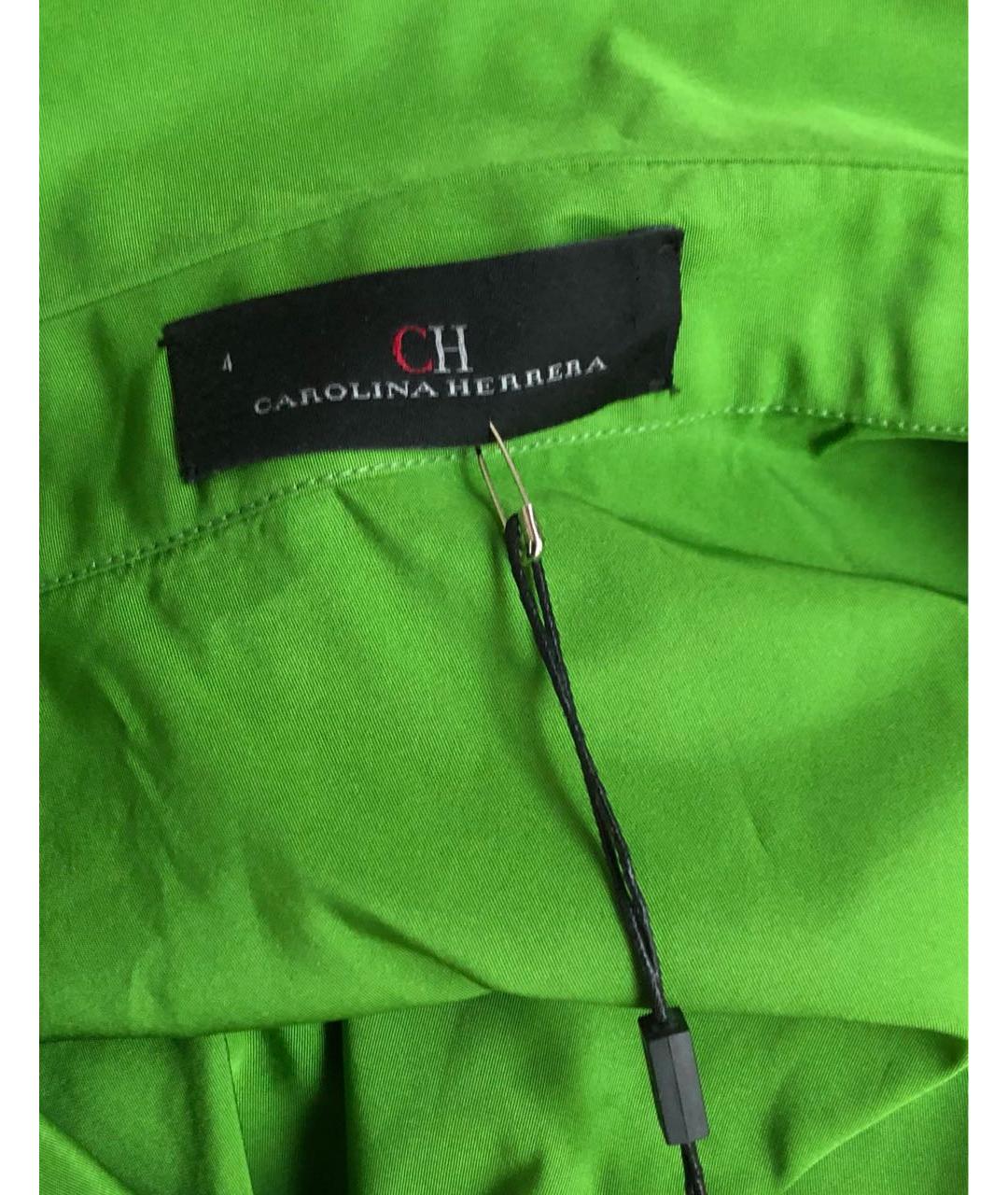 CAROLINA HERRERA Зеленые полиэстеровое повседневное платье, фото 2