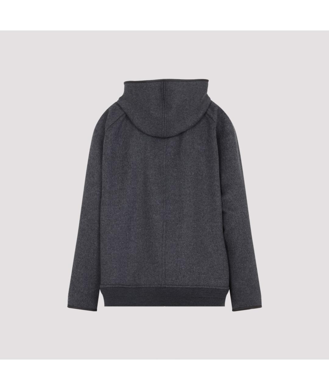 BOTTEGA VENETA Серая шерстяная куртка, фото 2